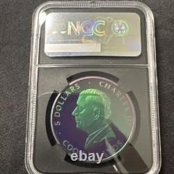 2025 Cook Island $5 Spectrum Peacock PF70 Ultra Cameo VAULTBOX