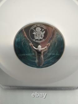 2025 Cook Island S $25 Moses Parting Red Sea Ultra High Relief PF70 Low Mintage