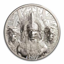 2025 Cook Islands 1 oz Silver Aztec Empire Proof (with Box & COA)