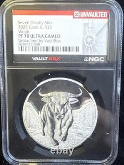 2025 Cook Islands $5 1 oz Silver 7 Deadly Sins Wrath NGC PF70 ULTRA CAMEO