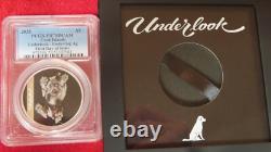 2025 Cook Islands $5 1oz 999 Silver Underlook Under-Dog Dog coin PCGS PR70