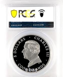 2025 Cook Islands $5 1oz 999 Silver Underlook Under-Dog Dog coin PCGS PR70