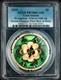 2025 Cook Islands $5 1oz Gilt Silver Evergreen Clover PCGS PR70 First Day