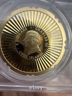 2025 Cook Islands $5 1oz Gilt Silver Evergreen Clover PCGS PR70 First Day