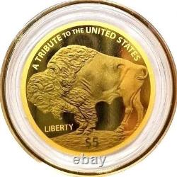 2025 Cook Islands $5 Buffalo Gold Coin 200mg. 9999 Fine Gold