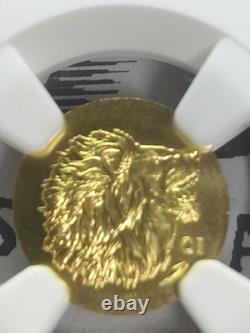 2025 Cook Islands $5 Leon. 999 Gold Coin Lion NGC MS 70 First Releases E5-118