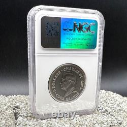 2025 Cook Islands $5 NGC SP70 Leon. 999 Silver Coin Antique Finish 1 of 52 Mint