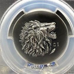 2025 Cook Islands $5 PCGS SP70 Leon. 999 Silver Coin Antique Finish 1 of 50 Mint