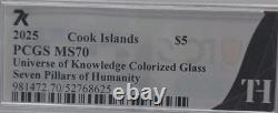 2025 Cook Islands $5 Universe of Knowledge 2 oz Silver Coin PCGS MS70 Low Pop