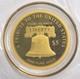 2025 Cook Islands. 9999 Pure Gold $5 Quintuple Eagle Liberty Bell
