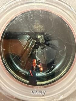 2025 Cook Islands ARACHNOPHOBIA, PCGS PR70, 2 oz. Silver Colorized/Enameled