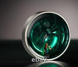 2025 Cook Islands ARACHNOPHOBIA, PCGS PR70, 2 oz. Silver Colorized/Enameled