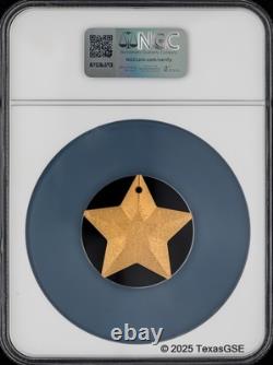 2025 Cook Islands Gilt Silver 1oz $5 Winter Forest Ornament NGC MS70 1st Release