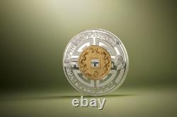 2025 Cook Islands Great Wall of China 3 oz Silver High Relief Gilded Proof Coin