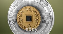 2025 Cook Islands Great Wall of China 3 oz Silver High Relief Gilded Proof Coin