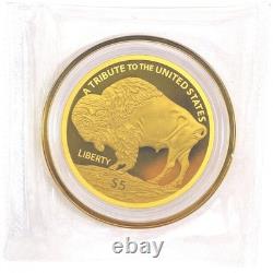 2025 Cook Islands Indian Buffalo $5.9999 Fine Gold Coin 24k Pure Gold