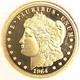 2025 Cook Islands Morgan $5 1/10 oz Coin 24% Gold. 0239 Actual Gold Weight