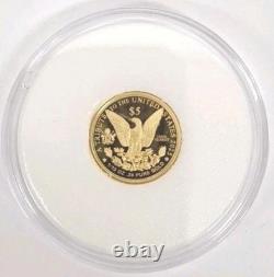 2025 Cook Islands Morgan $5 1/10 oz Coin 24% Gold. 0239 Actual Gold Weight