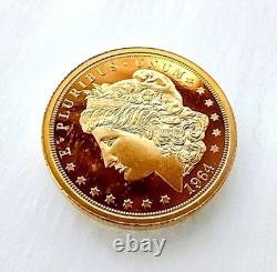 2025 Cook Islands Morgan $5 Gold Proof? 1/10 oz. Of 24% Gold
