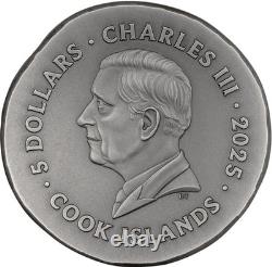 2025 Cook Islands Numismatic Icons Leon 1 oz Silver Antiqued Coin