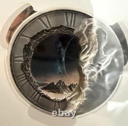 2025 Cook Islands Portal of Time 2oz Silver PCGS SP70 FDOI Antiqued Colorized