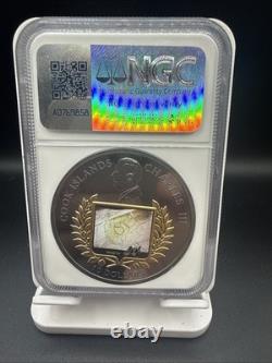 2025 Cook Islands S$10 Gilt Miles Standish The First Pitch HR 2 Oz NGC PF70 UC