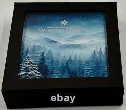 2025 Cook Islands Silver 1 oz $5 Winter Forest Ornament Silver PCGS SP 70 FDOI