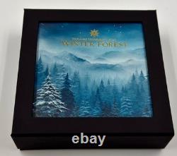 2025 Cook Islands Silver $5 Winter Forest Ornament Gilt Silver NGC MS 70 FR