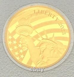 2025 Cook Islands Statue of Liberty. 9999 Fine Gold $5 Coin Great Condition Too