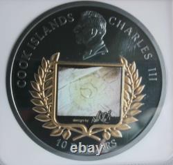 2025 Cook Islands The First Pitch 2 Oz Silver Gilt Color NGC PF70 UC Miles Stand