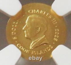 2025 Gold Cook Islands $5 Leon Lion Ngc Ms 70 First Releases