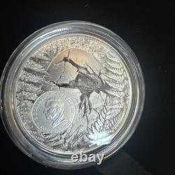 2026 1 Oz. 9999 Silver CIT Cook Islands Jurassic Relic Carcharodontosaurus Coin