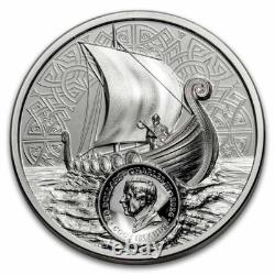 2026 Cook Islands 3 oz Silver Savage Vikings Proof (with Box & COA)