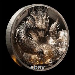 2026 Cook Islands 3 oz Silver the Thunder Dragon Coloured Proof Coin