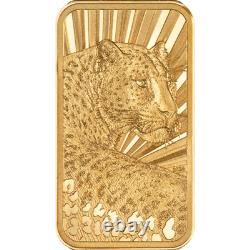 2026 Cook Islands Barre de Luxe Leopard 1/2 Gram Gold Proof Coin