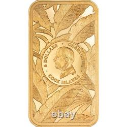 2026 Cook Islands Barre de Luxe Leopard 1/2 Gram Gold Proof Coin