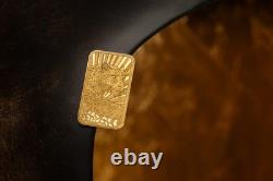 2026 Cook Islands Barre de Luxe Leopard 1/2 Gram Gold Proof Coin