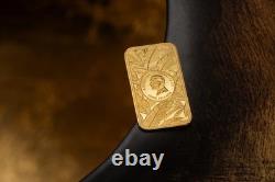 2026 Cook Islands Barre de Luxe Leopard 1/2 Gram Gold Proof Coin