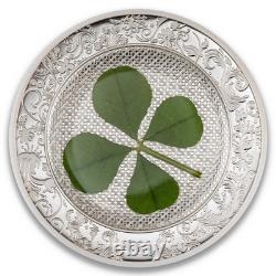 2026 Cook Islands Four-Leaf Clovers Ounce of Luck 1oz Silver Coin