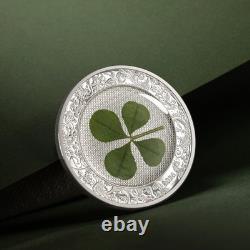2026 Cook Islands Four-Leaf Clovers Ounce of Luck 1oz Silver Coin