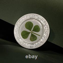 2026 Cook Islands Four-Leaf Clovers Ounce of Luck 1oz Silver Coin