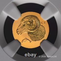 2026 Cook Islands Gold 0.5 gram $5 Krios NGC MS70 First Release