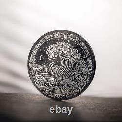 2026 Cook Islands Obsidian Black Wave 1oz Silver Coin
