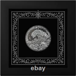 2026 Cook Islands Obsidian Black Wave 1oz Silver Coin