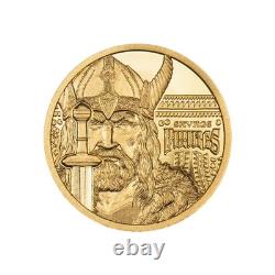 2026 Cook Islands Pure Gold Vikings $5 coin. 999