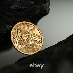 2026 Cook Islands Pure Gold Vikings $5 coin. 999