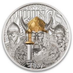 2026 Cook Islands Savage Viking 3oz Silver Coin Ultra High Relief