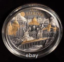 2026 Hidden Treasure Grande Europe 3oz. 999 Silver coin Cook Islands Mintage 500