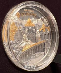 2026 Hidden Treasure Grande Europe 3oz. 999 Silver coin Cook Islands Mintage 500