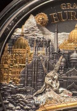 2026 Hidden Treasure Grande Europe 3oz. 999 Silver coin Cook Islands Mintage 500